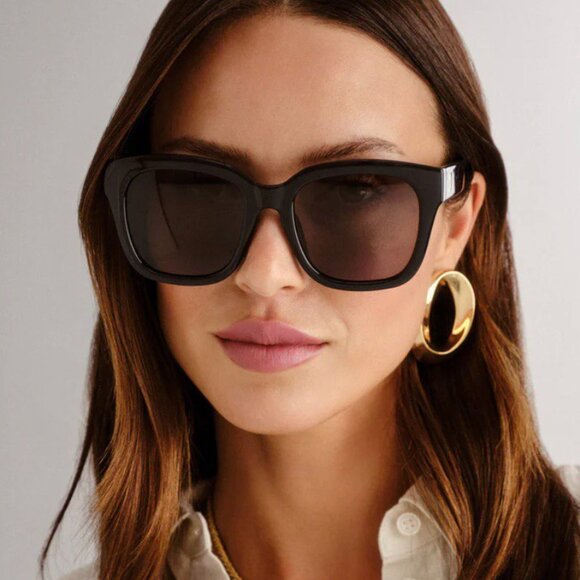 Gucci GG1338SK 003 Sunglasses Black Square Frame, Grey Gradient Lenses main image 5